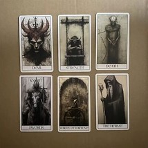 Dark Aesthetic Gothic Horror Movie Inspired Fantasy Tarot Cards Deck - $281.56 MXN