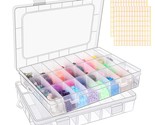 2 Pack 24 Grids Clear Plastic Organizer Box, Storage Container With Adju... - $18.99