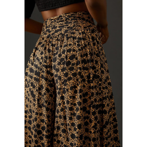 New By Anthropologie Wide-Leg Pants $130 2T Brown Motif  - £50.97 GBP
