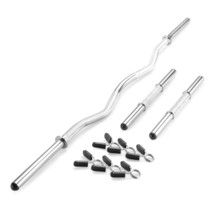 Marcy Standard Size (Fits 1-inch Plates) Curl Bar and Dumbbell Handle Se... - $71.99