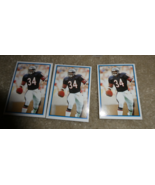 Lot of 3 1984 Topps Football Walter Payton Stickers #6 NM-Mint - $17.82