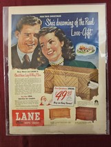 1940s Vintage Ad Lane Hope Chest Pictsweet Peas In Resealable Plastic Sleeve EUC - £13.06 GBP