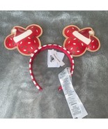 Disney Parks 2021 Christmas Holiday Gingerbread Cookie Mickey Mouse Ears... - £26.37 GBP