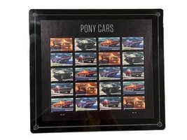 Pony Cars Collectable Postage Stamp Framed Artwork - £47.18 GBP