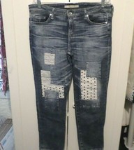Big Star Vagabond Patchwork Denim Jeans Size 32 - £27.63 GBP
