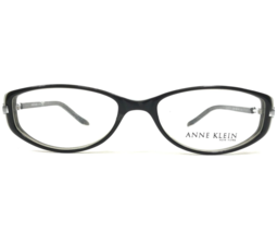 Anne Klein Eyeglasses Frames 8033 126 Black Green Round Full Rim 48-16-135 - £39.98 GBP