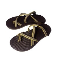 Chacos Zong Eco Tread Nylon Strappy Slip On Sandals Sz 9 Brown Adj Outdoors - £18.75 GBP