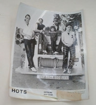 vintage Pittsburgh area local band music group HOTS promo photo black wh... - $27.08 CAD