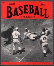 Baseball Magazine 4/1950-Preacher Roe, Luke Appling-MLB-pix-info-FN - £36.83 GBP