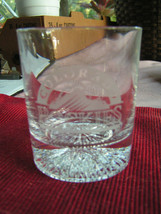 Colorado Rockies Bar &quot;Rocks&quot;  Etched Hunter Bar Glass 1994 - £9.72 GBP