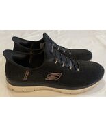 SKECHERS Size 10 Women&#39;s Hands Free Slip-Ins BLACK Air-cooled Memory Foam - $23.27