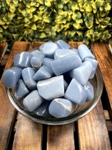 Angelite Tumbled Stones - Perfect Crystal Healing &amp; Spiritual Practices 1Lb - $935.14 MXN