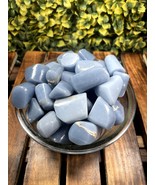 Angelite Tumbled Stones - Perfect Crystal Healing &amp; Spiritual Practices 1Lb - $915.99 MXN