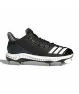 new adidas ICON BOUNCE CLEATS women 7.5 or 8 black softball baseball sho... - £35.89 GBP