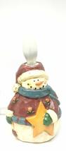 Home For ALL The Holidays Snowman Night Light with Flicker Candle 8 inch... - $30.00