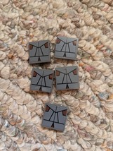LEGO 5pc. 3068 2x2 Tile With Sticker Dark Gray 7957 - €0,86 EUR