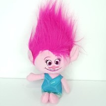 Dreamworks Trolls Poppy Talking Plush Doll 13&quot; Pink Blue Green Stuffed Animal - £15.52 GBP