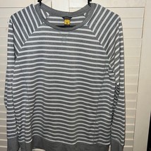 Eddie Bauer striped lightweight sweatshirt size medium - £10.18 GBP