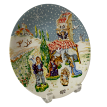 The Nativity Wall Plate Vintage 1972 Designed Roch Popelier By Royal Limoges - $9.74