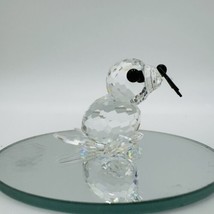 Swarovski Crystal Mini Baby Seal Figurine 1 1/4&quot; w/ Black Whiskers - £35.61 GBP