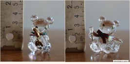 &quot; Repaired&quot; Lot 2x Vintage Swarovski Crystal KRIS BEAR Honey Bee Champagne Flute - £27.49 GBP
