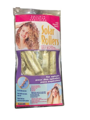 Vintage Solar Rollers 6 Soft Self Holding Hair Rollers - $5.90