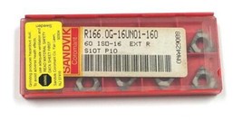 R166.0G-16UN01-160 S10T Thread Turning Insert (Pack of 10) Sandvik Corom... - $74.49