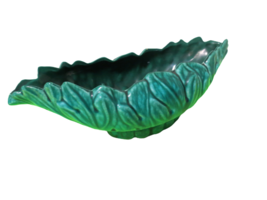 Vintage Royal Haeger Pottery Mid Century Blue Green Bowl Serving Dish 13... - $19.75