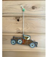 Vintage American Decorations Stained Glass Antique Car Christmas Suncatc... - $28.00