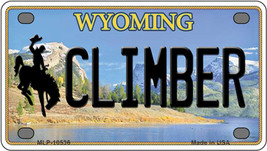 Climber Wyoming Novelty Mini Metal License Plate Tag - £11.76 GBP