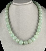Certified Natural Aventurine Jade Beaded Necklace 1006 Ct Big Gemstone S... - $204.25