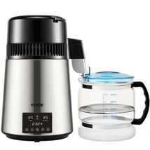 1.1Gal Water Distiller, 0.3Gal/H, 750W Distilled Water Maker Machine 0-99H Timin - $117.56