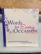 Words For Every Occasion By Judith Wibberley Over 400 Verses*NEW* rr1 - $7.99