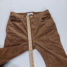 LOFT RN#140923 Women's Brown Cotton Blend High Waist Skinny Corduroy Pants 27/4 image 6