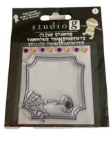 Studio G Clear Stamps Halloween Spider Web Frame Card Making Fall Autumn Animal - £3.98 GBP