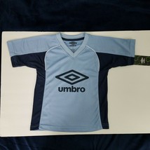 Umbro Light Blue And Navy Umbro Kids Jersey Style T-shirt 5 6 - £11.68 GBP