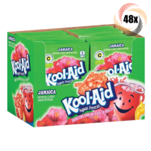 Full Box 48x Packet Kool-Aid Jamaica Flavor Caffeine Free Soft Drink Mix... - $26.21