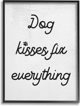 Dog Kisses Fix Everything Pet Motivational Love Phrase, Design By Daphne Polsell - £32.42 GBP