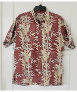 Hawaiian Style Shirt - Bamboo Floral  Print Pattern - Sz XL - $19.77