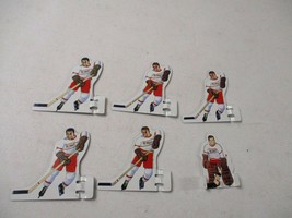  Vintage Detroit Redwings Hockey Game Team Players (6) - White Jerseys Unused - £31.60 GBP