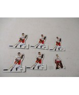  Vintage Detroit Redwings Hockey Game Team Players (6) - White Jerseys U... - $750.22 MXN