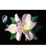 The Belfiore Collection Double IRIS Ceramic Brooch #BP144 - £14.94 GBP