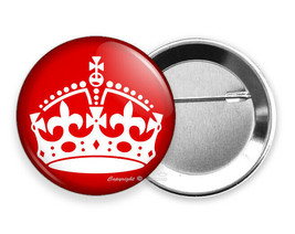 Keep Calm Uk United Kingdom British English Crown Pinback Pin Button Gift Idea - £10.09 GBP+