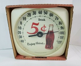Vintage Coca-Cola Thermometer 1994 Original Indoor/Outdoor 12&quot; NOS New C... - $98.99