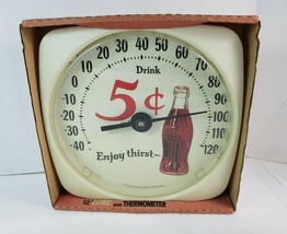 Vintage Coca-Cola Thermometer 1994 Original Indoor/Outdoor 12&quot; NOS New C... - £78.88 GBP