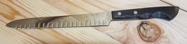 Vintage Ekco Flint Stainless Fluted Edged 9 in Blade Slicing Knife Made In USA - $25.48