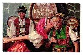 Vintage Postcard Little Old Winemaker Traditional Costumes Winery Swiss Colony - £7.59 GBP