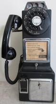 Automatic Electric Pay Telephone 3 Coin Slot 1950's Rotary Dial Operational #4 - $985.05