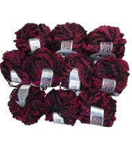 Lot of 10 Schachenmayr SMC Baldini Super Bulky Wool Blend Yarn Red Pink Black - £44.17 GBP