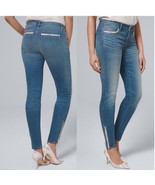 White House WHBM Skinny Ankle Jeans Women 14 Snakesin Trimmed Skinny Ank... - £31.07 GBP
